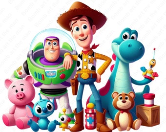 Toy Story Clipart, Woody Png, Toy Story Png, Buzz Lightjahre Png, sofortiger Download