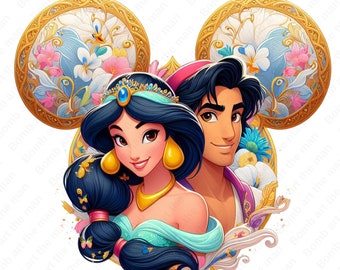 Princess Jasmine and Aladdin Png, Princess Jasmine Clipart