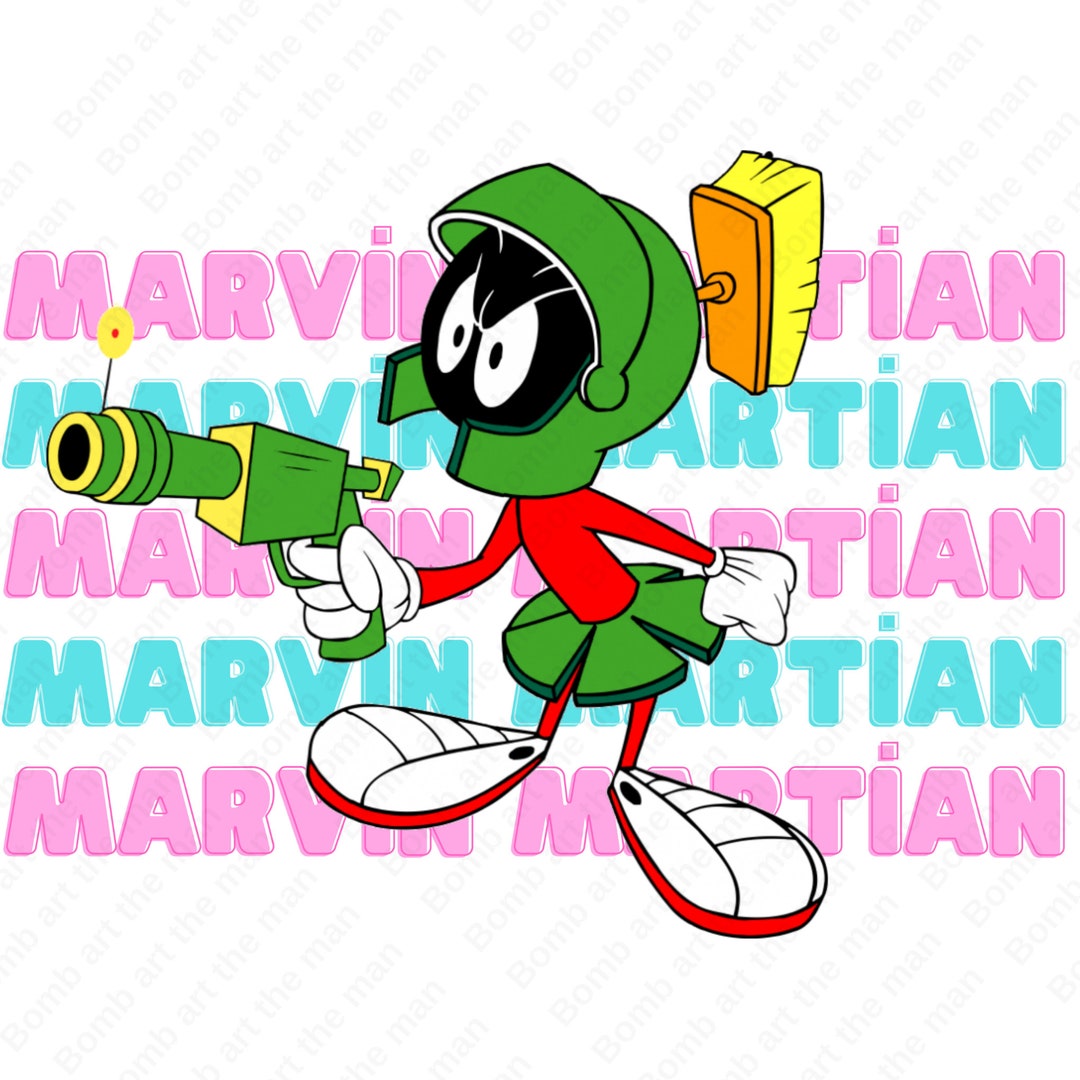 Marvin the Martian Clipart, Marvin the Martian Png, Named Background