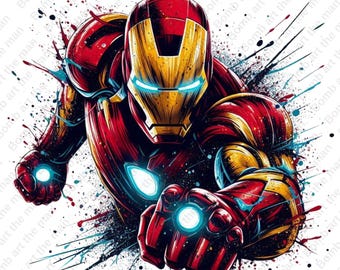 İron man clipart, İron man png, super hero clipart, super hero png, instant download