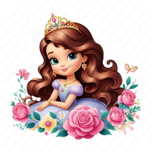princess sofia clipart, princess sofia png, cute princess design, instant download