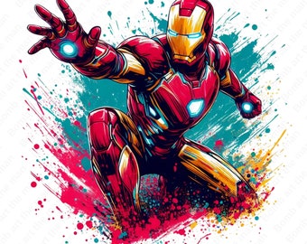 İron man clipart, İron man png, super hero clipart, super hero png, transparent background, instant download