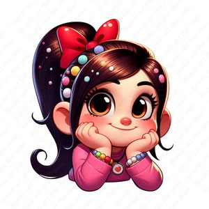 Vanellope png, Wreck-It Ralph clipart, Vanellope Von Schweetz clipart, high quality, instant download