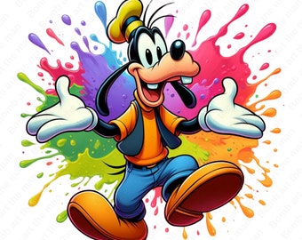 Goofy Cute Clipart, Goofy png, cute cartoon characters, instant download