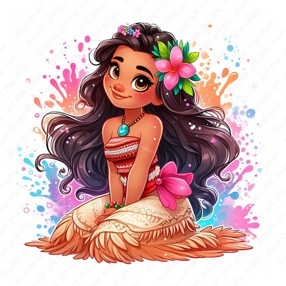 プリンセス・モアナのクリップアート、モアナのPNG、かわいいモアナの