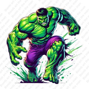 Hulk png, Hulk Clipart, Superheld png, Hulk Design, transparenter Hintergrund, sofort Download