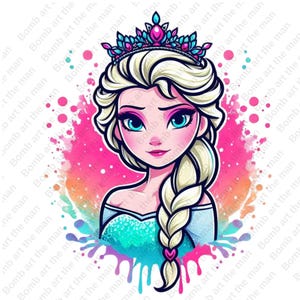 princess elsa clipart, frozen princess clipart, elsa png, frozen png, instant download