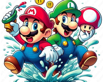 スーパーマリオとルイージのクリップアート、スーパーマリオPNG、透明