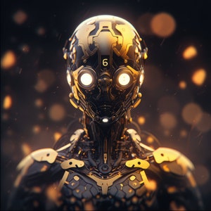 Futuristic Robot Number 6