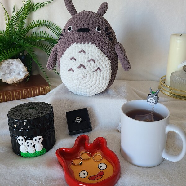 Box cadeau theme Ghibli / Totoro, Calcifer, Esprits blancs et Jiji