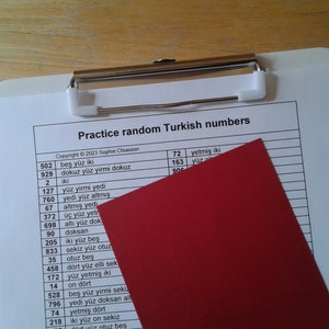 Practice random Turkish numbers printable (PDF)