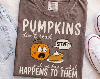Funny Pumpkin Teacher Shirt, Book Lover Teacher Gift, Halloween Reading T-Shirt, Comfort Colors Librarian Teaching Tee