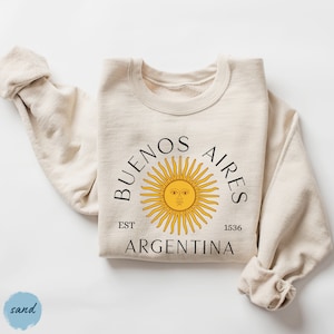 Argentina Sweatshirt, Argentina Shirt, Argentinian Crewneck, Argentinean Sweater, Argentine Flag Pullover, Argentina Gift or Souvenir