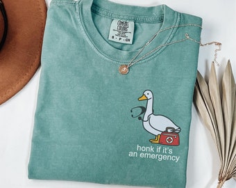 Comfort Colors® Emergency Department Nurse Shirt, Silly Goose Emergency Nurse T Shirt, ER Shirt, Funny Nurse Gift, Emergency Room Nurse Tee