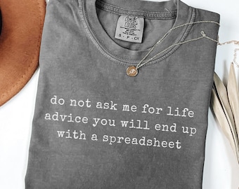 Funny Spreadsheet Shirt, Data Analyst T-Shirt, Research Nerd Gift, Statistics Humor Shirt, Data Science Tee, Analytics Gift, Comfort Colors®