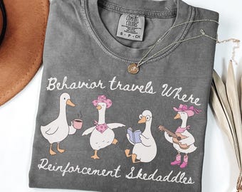 Silly Goose Behavior Shirt, Comfort Colors BCBA T Shirt, Goose RBT Shirt, Behavior Analyst Tee, Funny ABA Therapy Shirt, Behavior Specialist