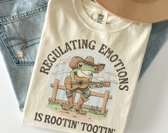 Funny Regulate Emotions Shirt, Comfort Colors School Counselor Tshirt, Therapist Gift Mental Health Tee, Therapy Shirt Funny