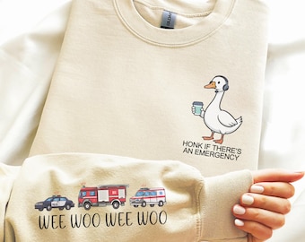 Silly Goose Dispatcher Sweatshirt, 911 Dispatch Crewneck Sweater, Emergency Dispatcher Shirt, 911 Operator Gift, Gift for Dispatcher, EMS
