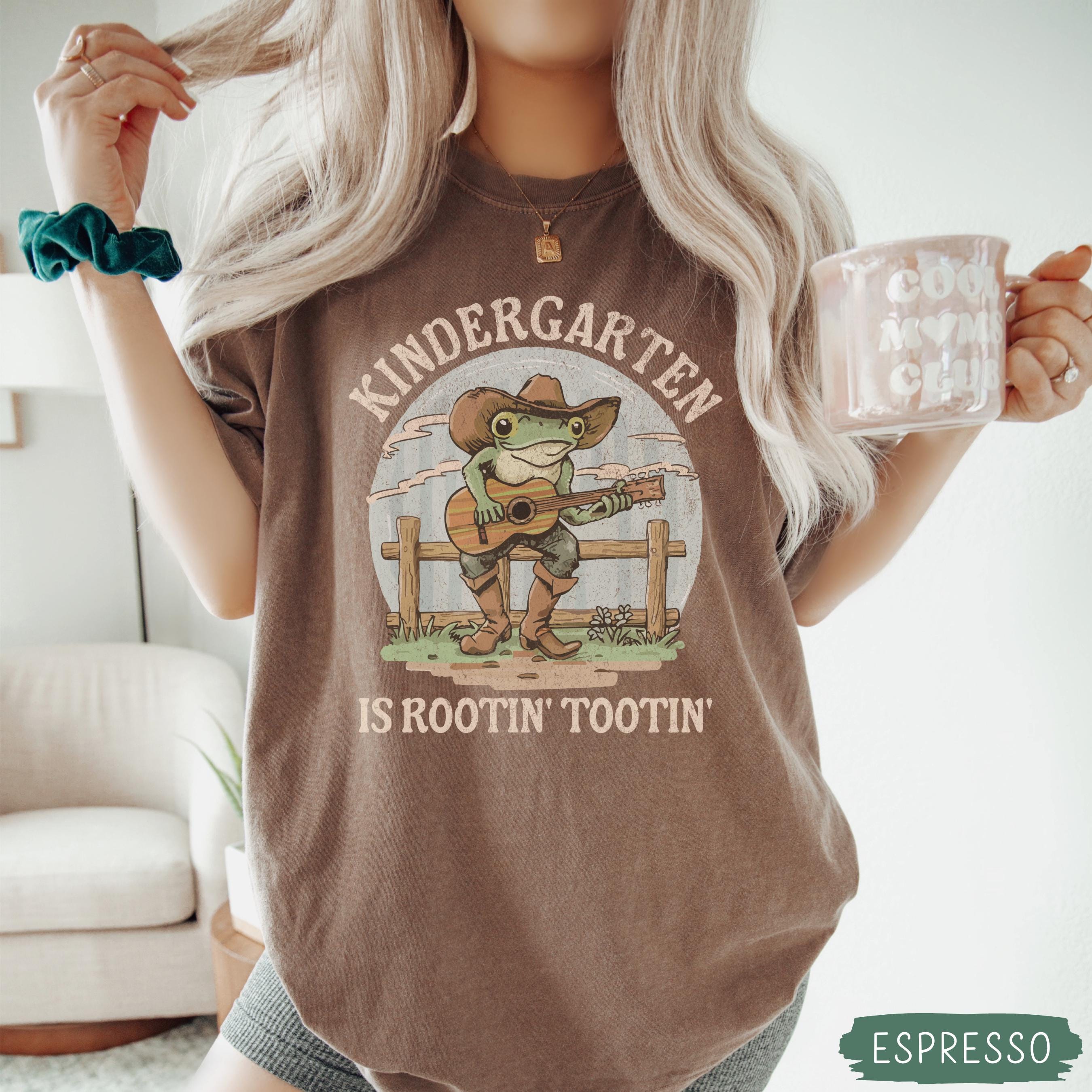 Funny Kindergarten Teacher Shirt, Comfort Colors® Kindergarten Shirt, Kinder Crew, Western Kinder Garten Teacher, Back to School Teacher