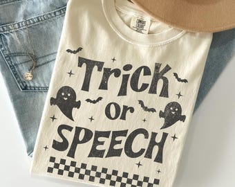 Halloween Speech Therapy Shirt, Fall Speech Language Pathologist Tshirt, Spooky SLP, Speech Pathology T Shirt, SLPA, Speech Therapist Gift