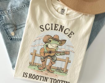 Comfort Colors Funny Science Teacher Shirt, Frog STEM Teacher Tee, Science Classroom Shirt, Educational Teacher Gift
