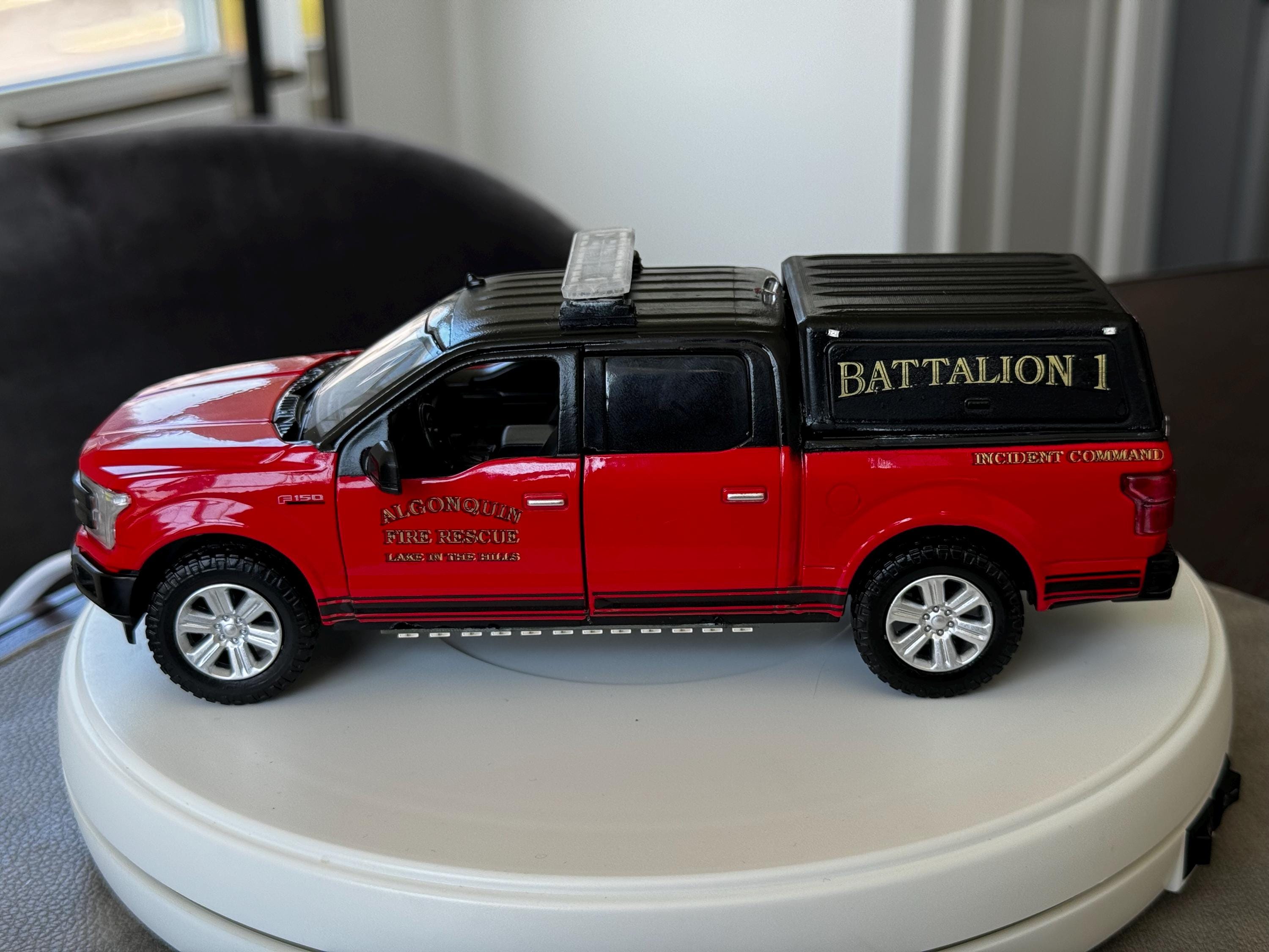 Diecast fire trucks with working lights clearance
