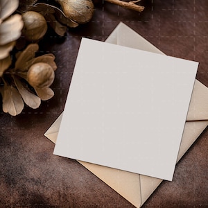 Vierkant wenskaartmodel, verjaardagskaartmodel, Thanksgiving-kaartmodel, PSD slim object, festivalviering, rustiek boerderijdecor