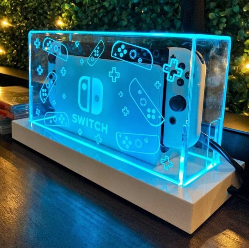 Nintendo Switch Dock Light Stand Dust Cover Etsy