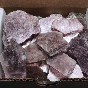 Lepidolite Collection 1/2 LB Layered Lavender Lithium Mica Crystals