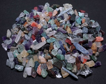 Micro Crafters 1/2 Lb Lot Natural Crystals Mineral Specimens Mixed Gemstones