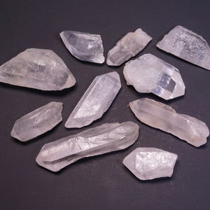 Quartz Crystal Points 1/4 Lb Natural Clear Crystal Points Gemstone Specimens