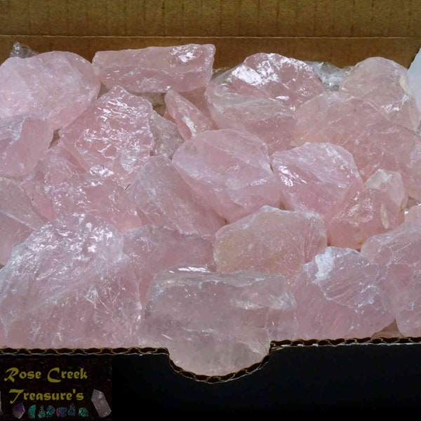 Rose Quartz 1 Lb Collection Natural Pink Crystal Gemstones Specimens