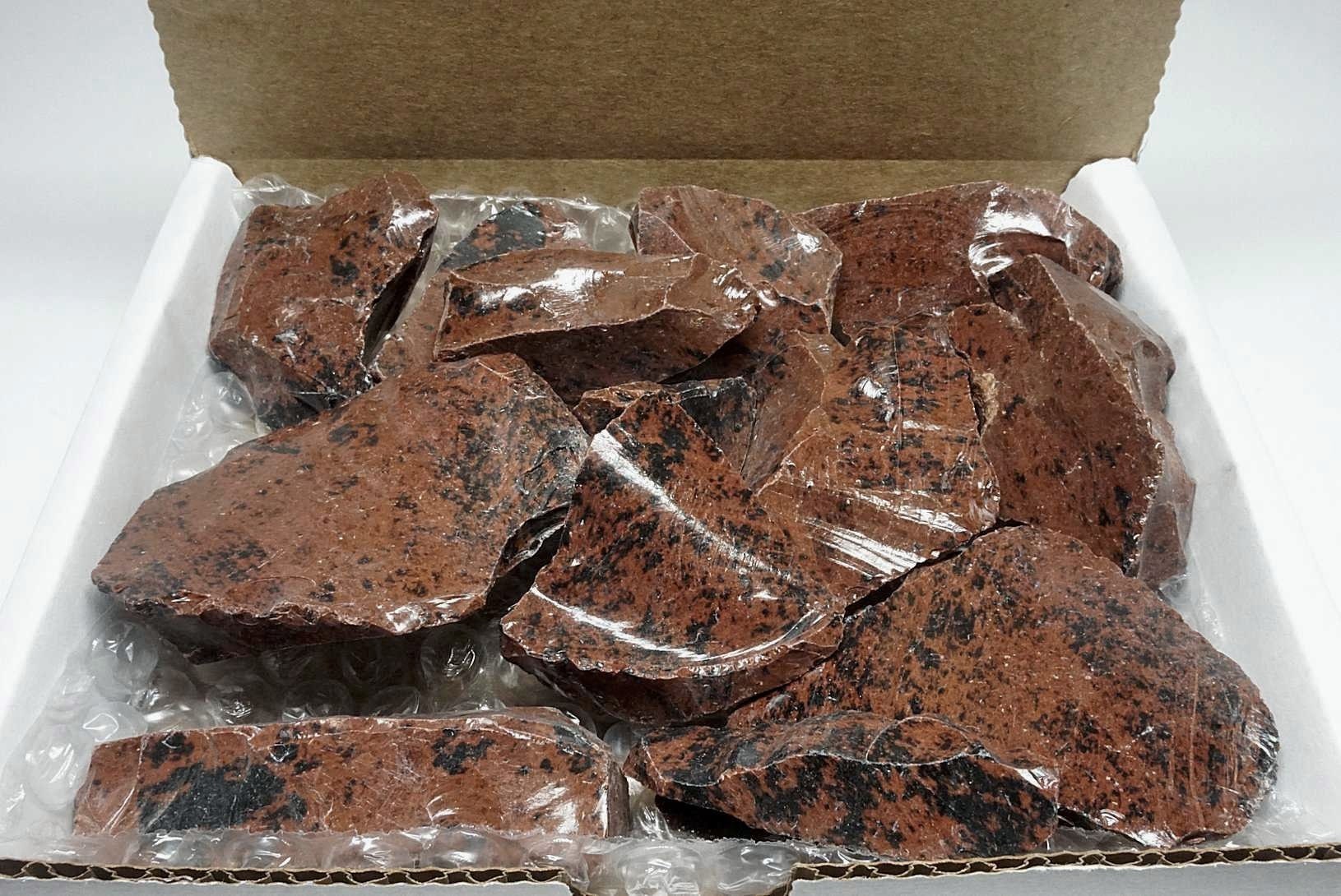 Mahogany Obsidian Collection 1 Lb Natural Brown Black Mahogany Obsidian Collection 1 Lb Natural Brown Black