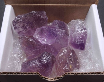 Amethyst Collection 1/2 Lb Natural Bright Purple Gemstones Brazil