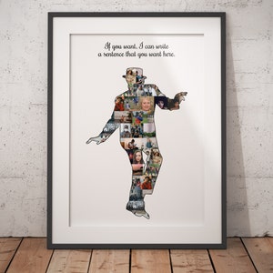 Custom Dancer Collage, Unique Dance Gifts, Birthday Presents to Dancer, Dance Inspired Collage, Music Themed Present