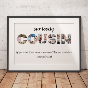 Custom Cousin Photo Collage: Personalized Keepsake (Digital JPG)