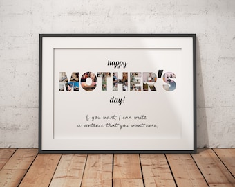 Custom Mother Collage, Mother's Day Gifts, Happy Mother's Day, Gifts for Mommies, Warmth of Motherhood, Mom Memories