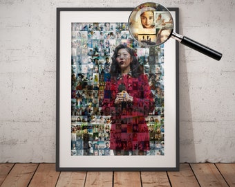 Custom Journalist Mosaic Collage, Gift for Reporters, Retirement Presents, Personalized Photo Collage, Thank You Gift