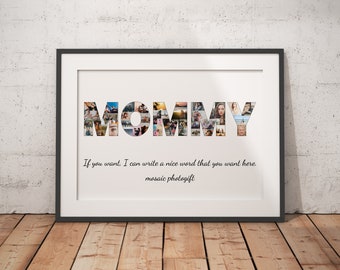 Custom Mommy Collage, Personalized Photo Collage, Unique Gifts for Mom, Best Mom Ever, Mother Birthday Gift, Memorial Mommy Present