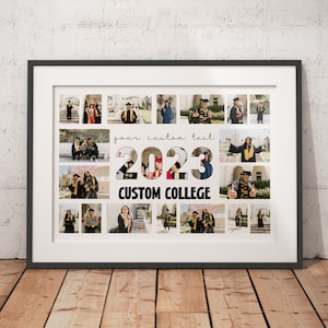 Benutzerdefinierte Abschlussfeier 2023 Collage Geschenk, Geschenk für Schulkameraden, Geschenke für neue graduate, Junggesellenerinnerungen