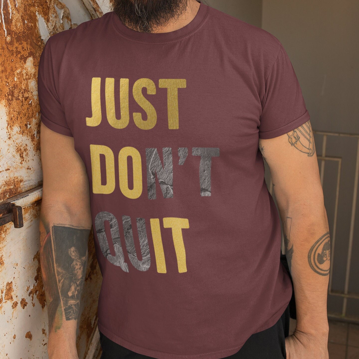 Motivational T-shirt for Inspiration Gift for Entrepreneur Never Give ...