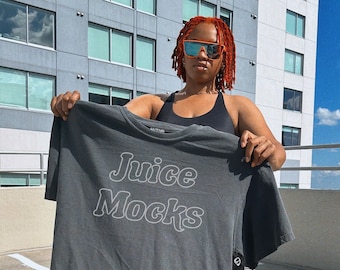 Comfort Colors C1717 Pepper Mockup | Gray Shirt | Aesthetic Mocks | Parking Garage Photoshoot | Juice Mocks | Lifestyle Model