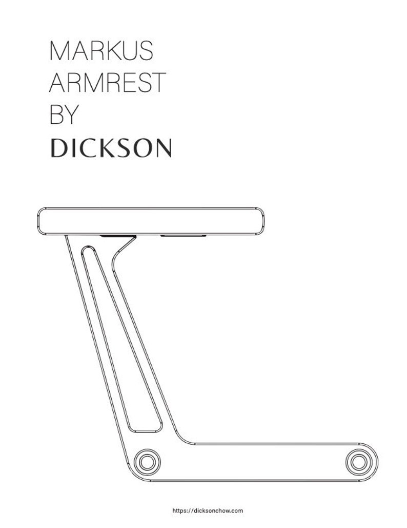 IKEA MARKUS Armrest Replacement Digital Download ONLY zdjęcie 2