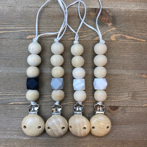 Mini pacifier clips