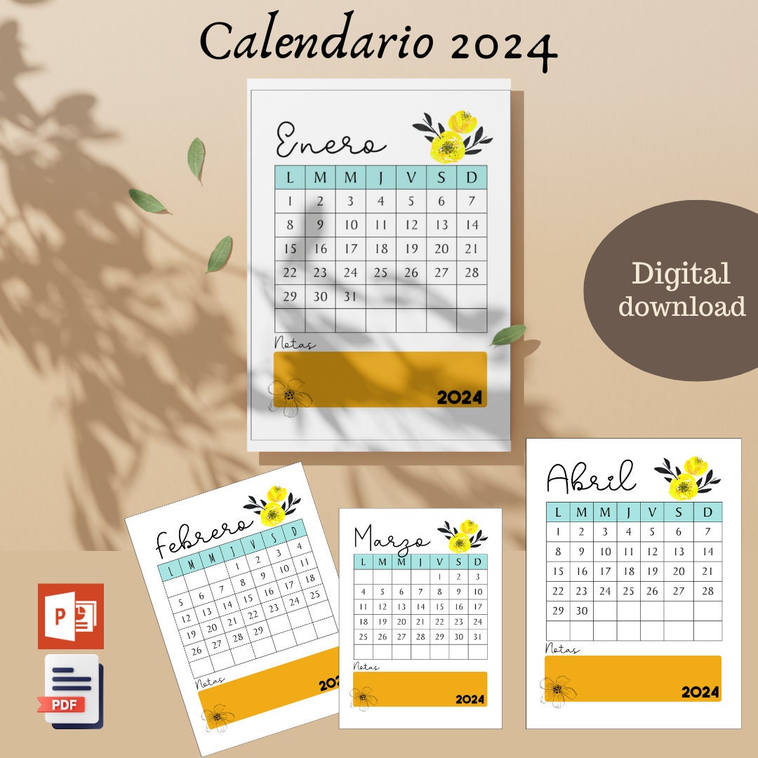 monthly-desk-calendar-monday-start-2024-printable-mini-calendar-2024-printable-12-month-desk-calendar-etsy