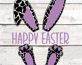 Happy Easter - Rabbit Legs and Ears