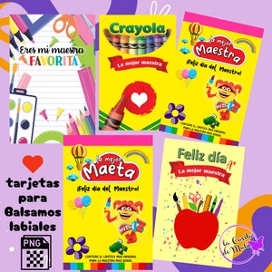 Tarjetas para Balsamos dia del Maestro imagen 1