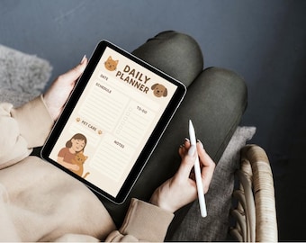 Pet Parent Daily Planner: Pet Care Tracker (Printable PDF)