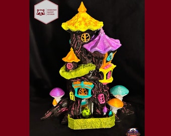 Dark Druid- Painted DnD Dice Tower