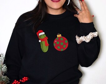 Christmas Pickleball Sweatshirt, Pickleball ugly Christmas sweater, Pickleball Game sweater gift, Funny Pickleball attire, Player Retirement